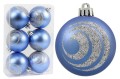 Bombki 6 cm z brokatem kpl. 6 szt. fot.7