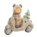 Figurka chłopczyka na skuterze 33,5 cm fot.9