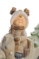 Figurka chłopczyka na skuterze 33,5 cm fot.8