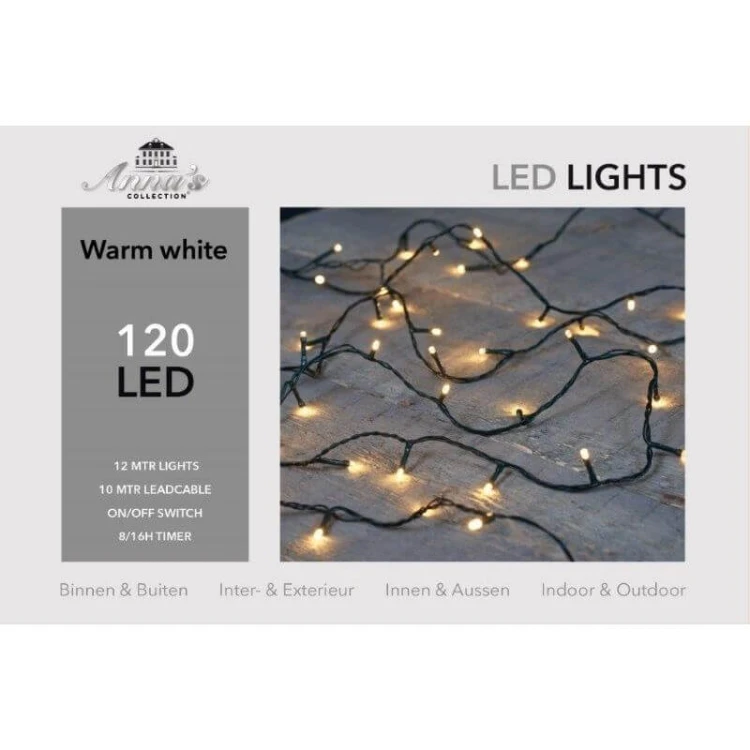 Lampki choinkowe 120 LED Ciepłe białe fot.9
