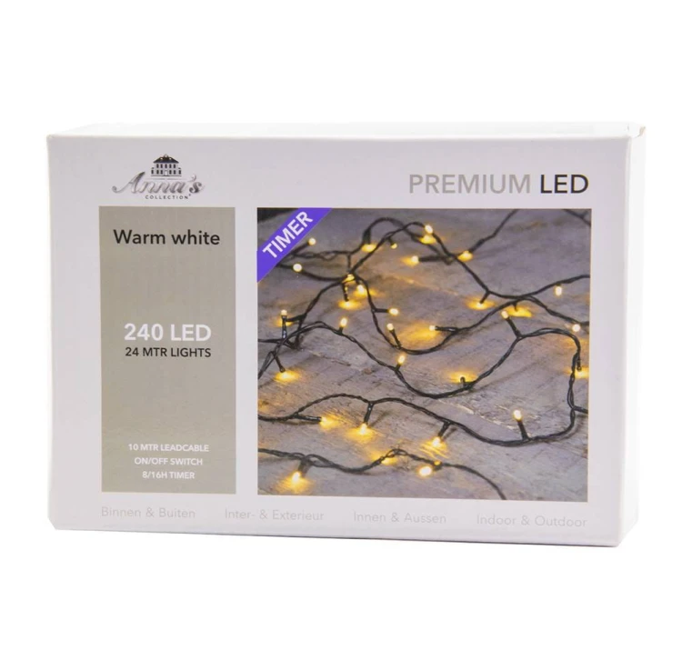 Lampki choinkowe 240 LED Ciepłe białe fot.8