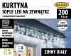 Kurtyna świetlna sople biała zimna