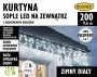 Kurtyna świetlna sople biała zimna