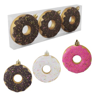 Donat 8cm - Ozdoba Choinkowa kpl. 3 szt. fot.6