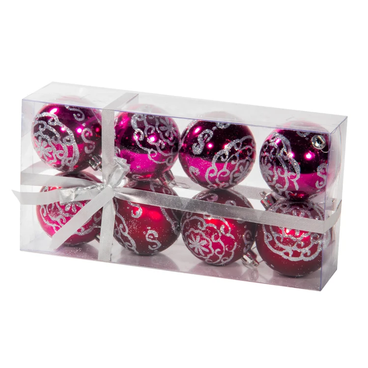 Bombki ozdobne burgundowe fot.15