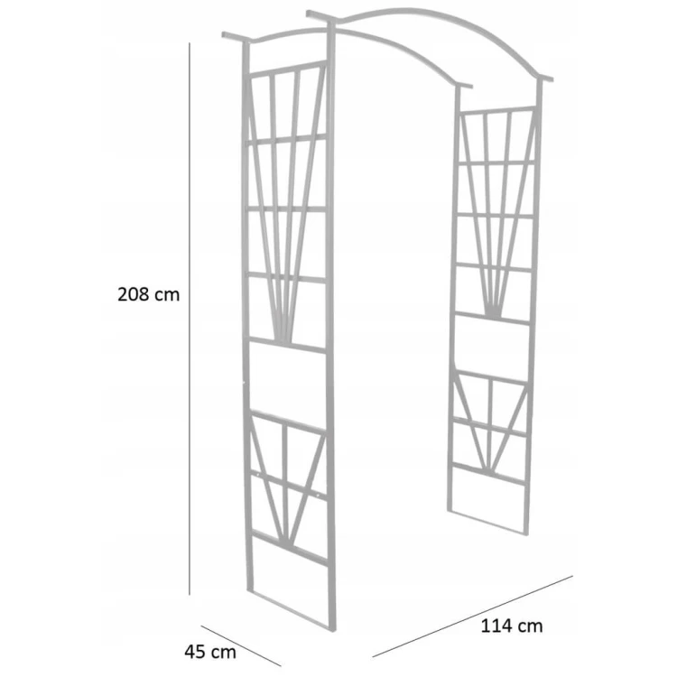 Pergola ogrodowa 215cm wymiary