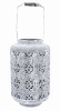 Lampion szary metalowy 27cm
