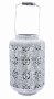 Lampion szary metalowy 27cm