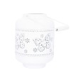 Lampion 16cm Biały metalowy