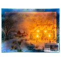 Obraz dekoracyjny 4LED 40x30cm - włączone led
