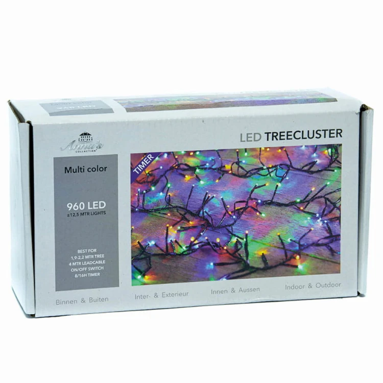 Lampki choinkowe LED gęste multikolor 960 LED fot.7