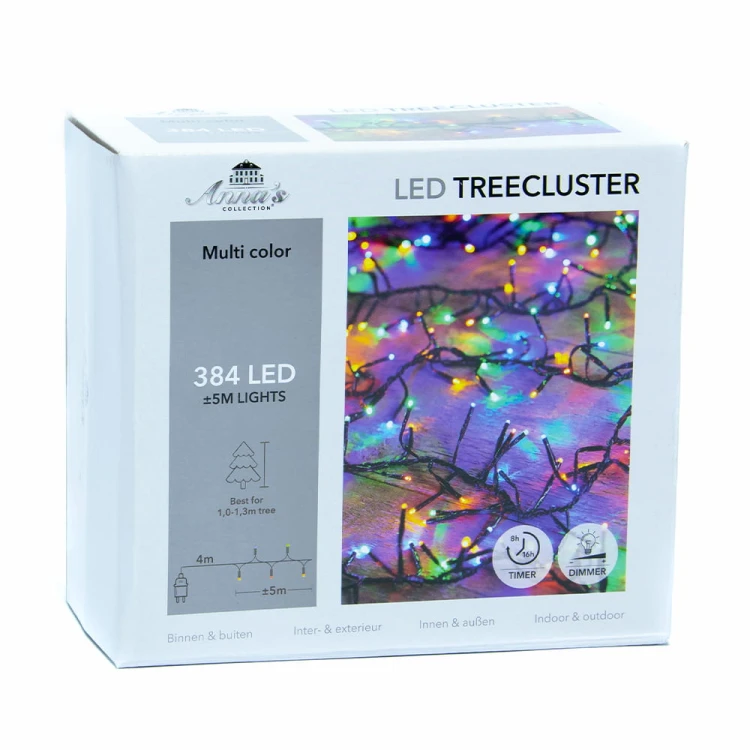 Lampki choinkowe LED gęste multikolor fot.6