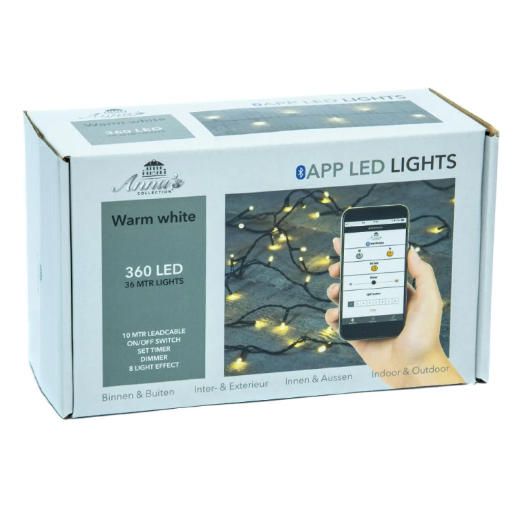 Lampki choinkowe sterowane Bluetooth 320 LED