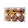 Bombki choinkowe Rose gold Gwiazdki fot.4