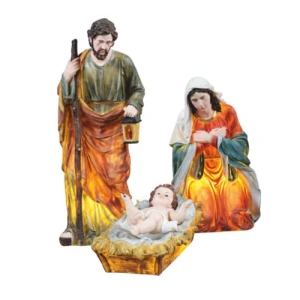 Szopka podświetlana trzy figury Świętej Rodziny - 100 cm - 120 cm - 150 cm