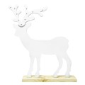 Duży Renifer LED drewniany