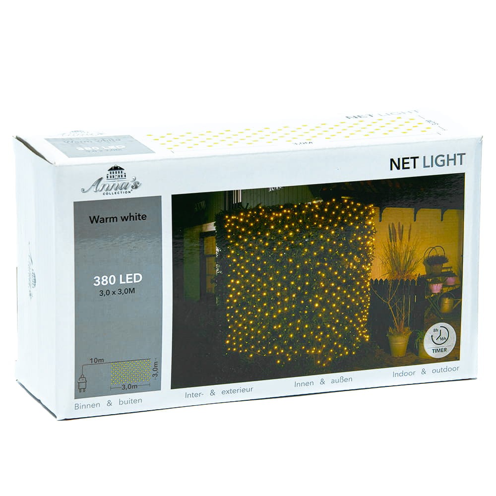 Siatka świetlna 380 LED 3x3 m fot.3