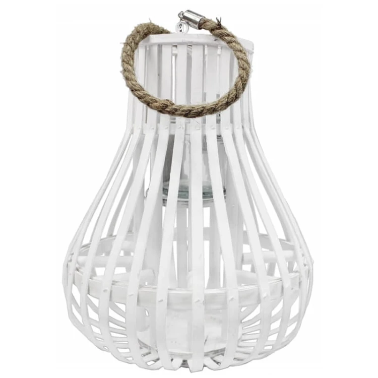 Lampion z wkładem szklanym 34cm