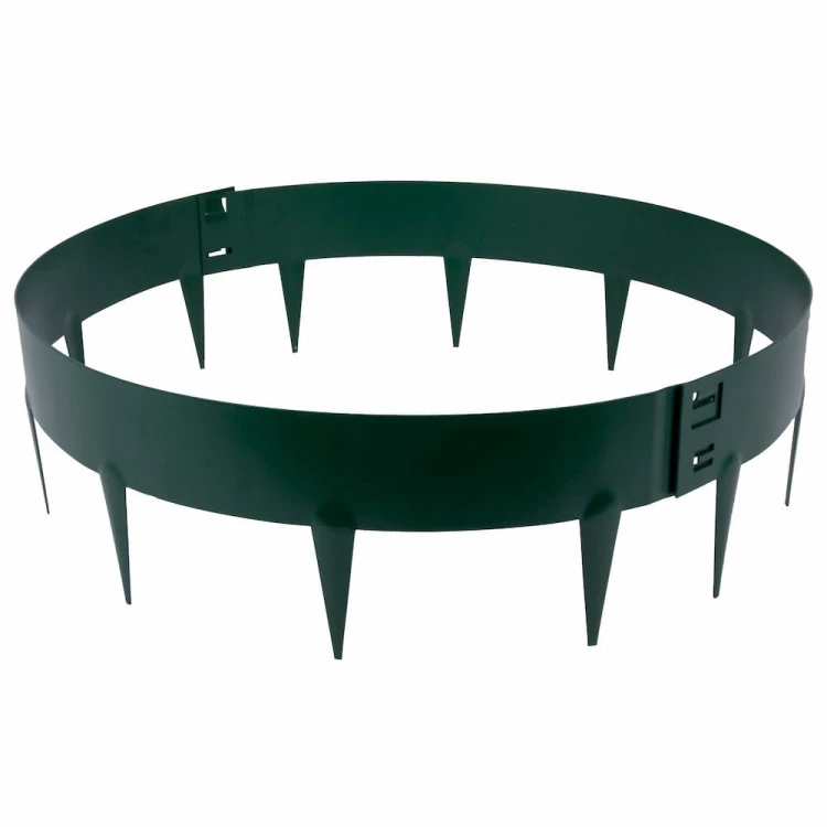 Palisada metalowa koło zielona 60 cm fot.10
