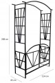 Pergola ogrodowa z bramką - wymiary