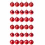 Bombki choinkowe czerwone 30 szt.