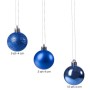 Bombki choinkowe nietłukące niebieskie 20 szt.