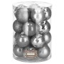 Bombki choinkowe srebrne 6 cm 20 szt.