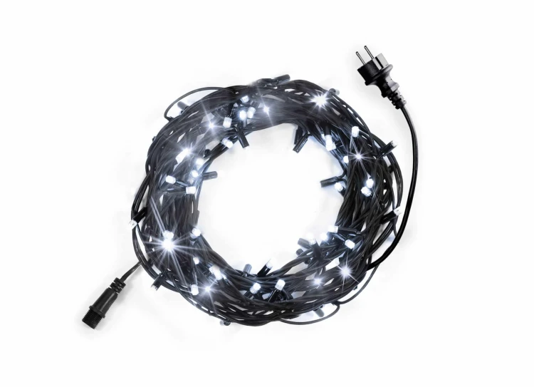 LAMPKI CHOINKOWE NA GRUBYM KABLU 100 LED Z FLESZEM