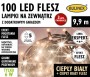 LAMPKI CHOINKOWE NA GRUBYM KABLU 100 LED Z FLESZEM fot. 5