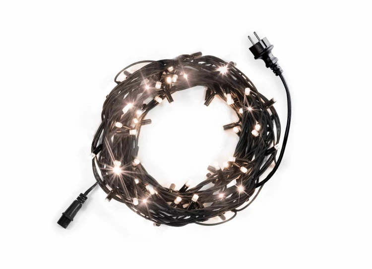 LAMPKI CHOINKOWE NA GRUBYM KABLU 100 LED Z FLESZEM fot. 6