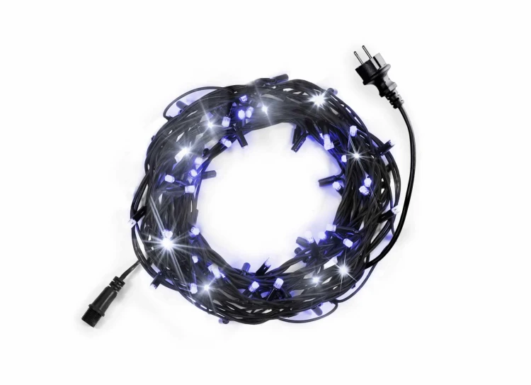 LAMPKI CHOINKOWE NA GRUBYM KABLU 100 LED Z FLESZEM fot. 4