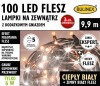 LAMPKI CHOINKOWE NA GRUBYM KABLU 100 LED Z FLESZEM fot. 8