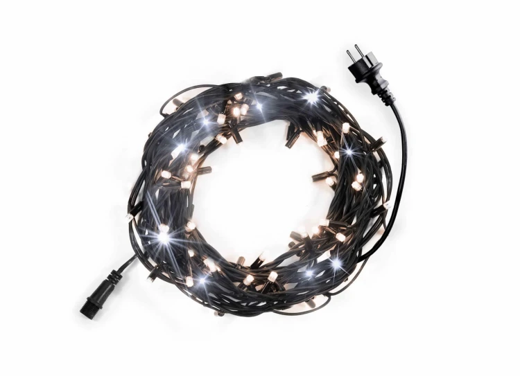 LAMPKI CHOINKOWE NA GRUBYM KABLU 100 LED Z FLESZEM fot. 10