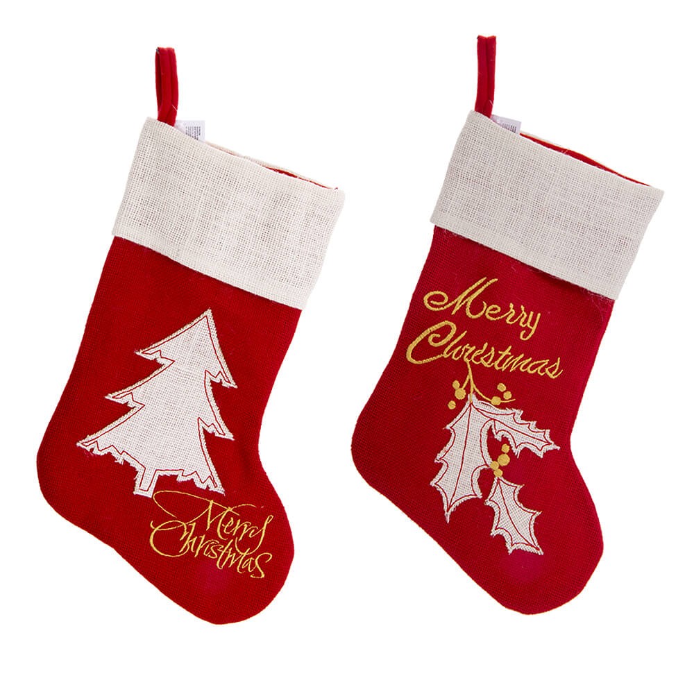 Skarpeta świąteczna czerwona 45cm