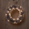 Wieniec Świąteczny czarny z LED 40cm