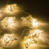 Lampki LED bawełniane gwiazdki 1,4m