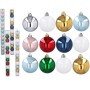 Kolorowe bombki w tubie 6cm kpl. 12 szt. fot. 5