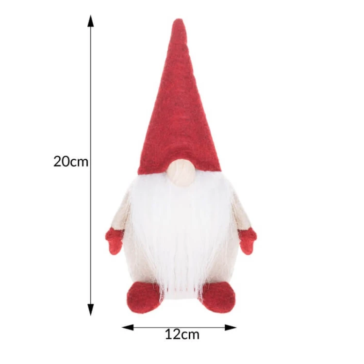 Krasnal świąteczny skrzat 20cm