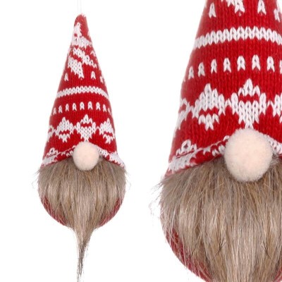 Gnom - zawieszka choinkowa skrzat 15cm