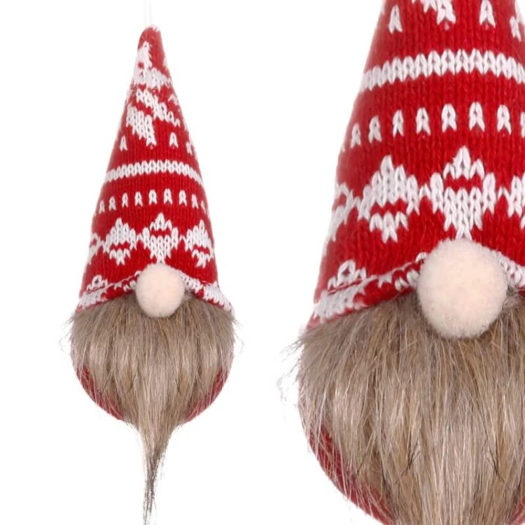 Gnom - zawieszka choinkowa skrzat 15cm