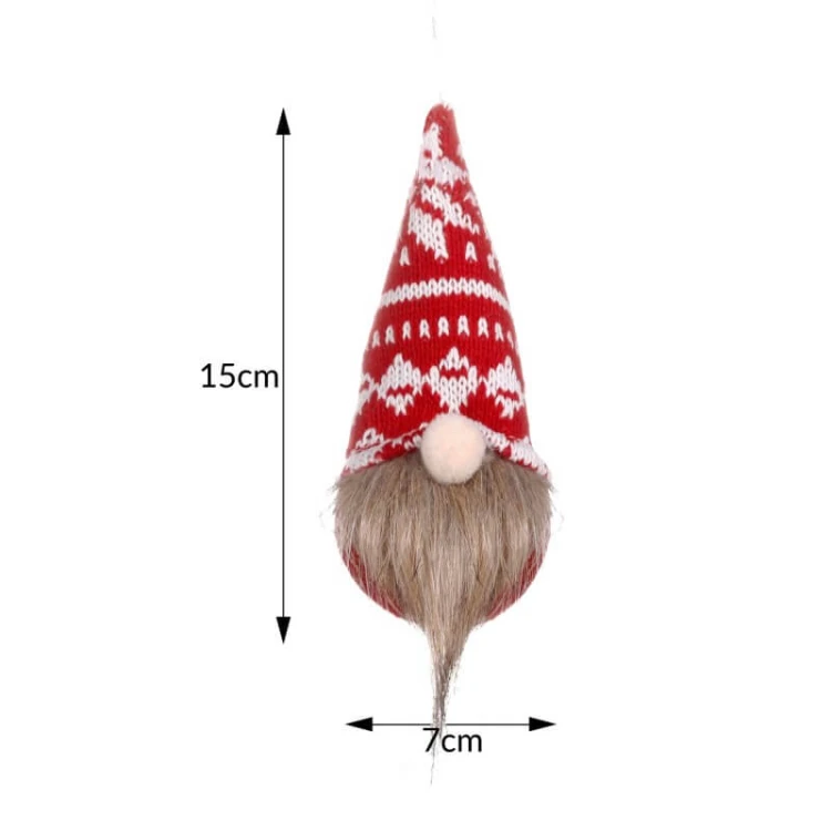 Gnom - zawieszka choinkowa skrzat 15cm