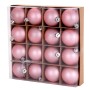Bombki dekoracyjne 6cm kpl. 16 szt. różowe