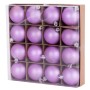 Bombki dekoracyjne 6cm kpl. 16 szt. liliowe