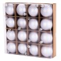 Bombki dekoracyjne 6cm kpl. 16 szt. srebrne