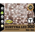 Kurtyna 300 LED ciepła biała