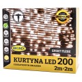 Kurtyna 200 LED 2x2m z FLESZ fot. 1