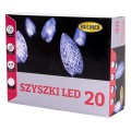 Lampki choinkowe szyszki 20 LED 4,75 m zimny biały fot. 3