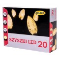 Lampki choinkowe szyszki 20 LED 4,75 m ciepły biały fot. 4