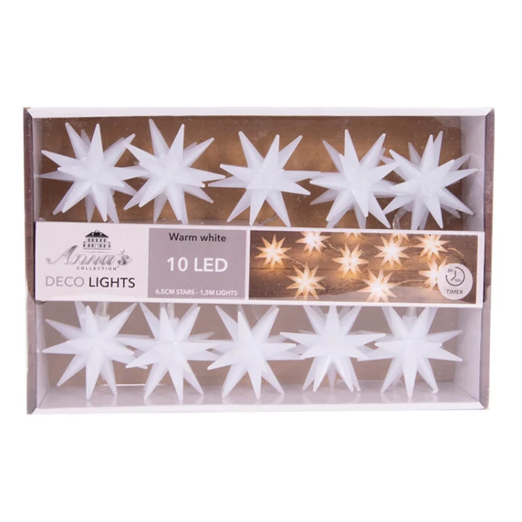 Świecące gwiazdy LED - dekoracja fot. 1