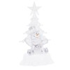 Podświetlana figurka świąteczna LED 15 cm - wzór: bałwan siedzący fot. 7